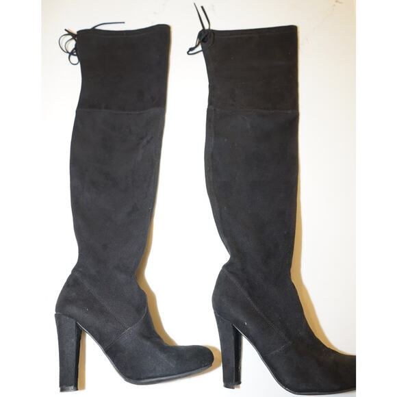 Steve Madden - Gorgeous Over The Knee Boots in Black Suede / Size - Picture 1 of 10